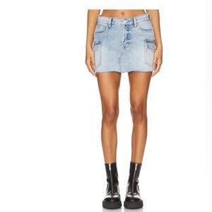 Blank NYC Denim Skirt - Light Blue